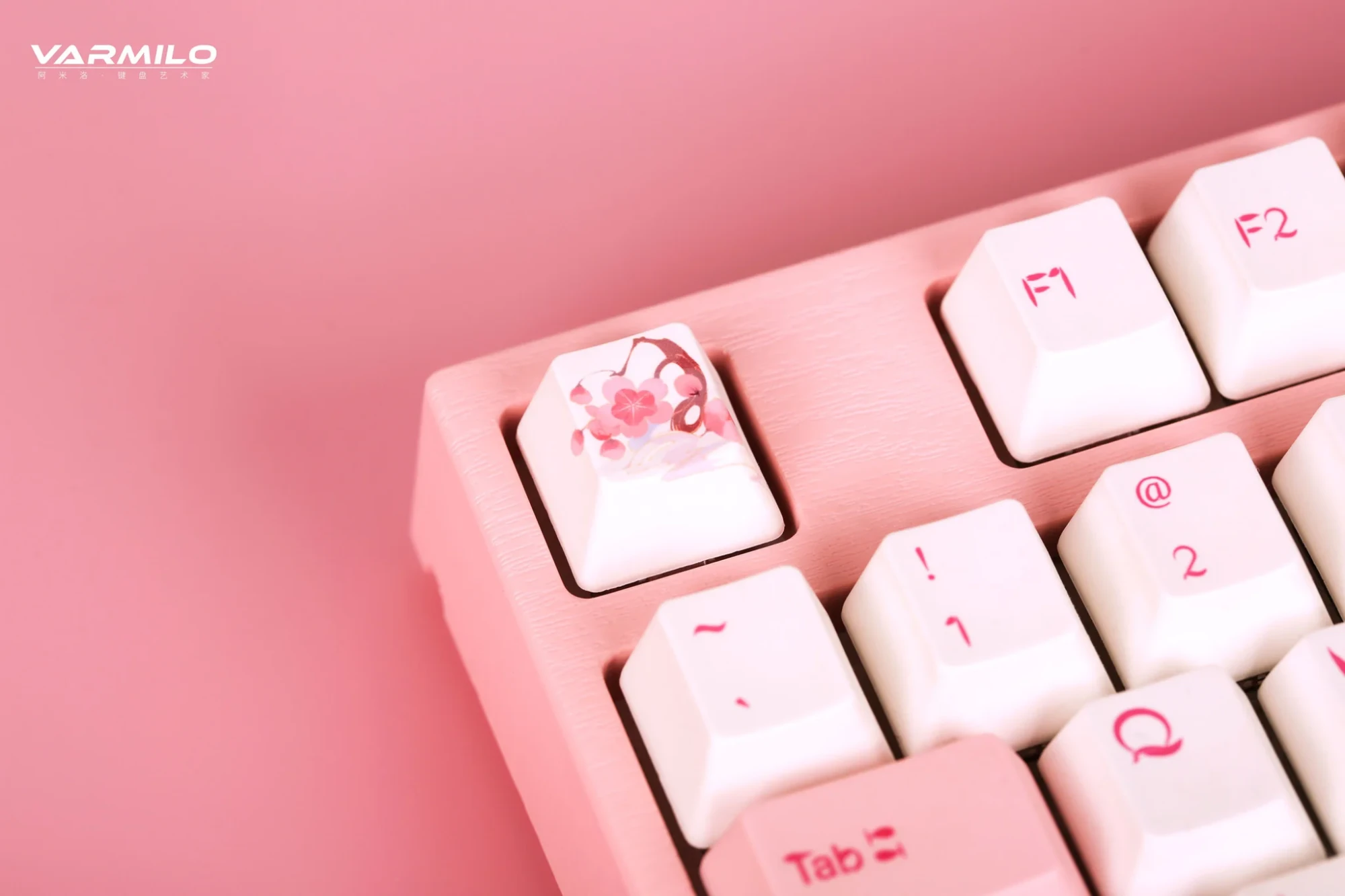 Клавиатура Varmilo Sakura, VEA108, Cherry MX Brown, Pink (385073) фото
