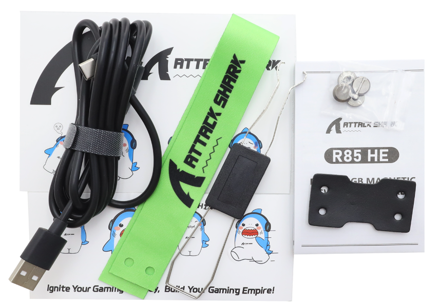Клавиатура Attack Shark R85 HE, Magnetic Purple Mandrel - Neon Green (R85 HE Neon Green) фото