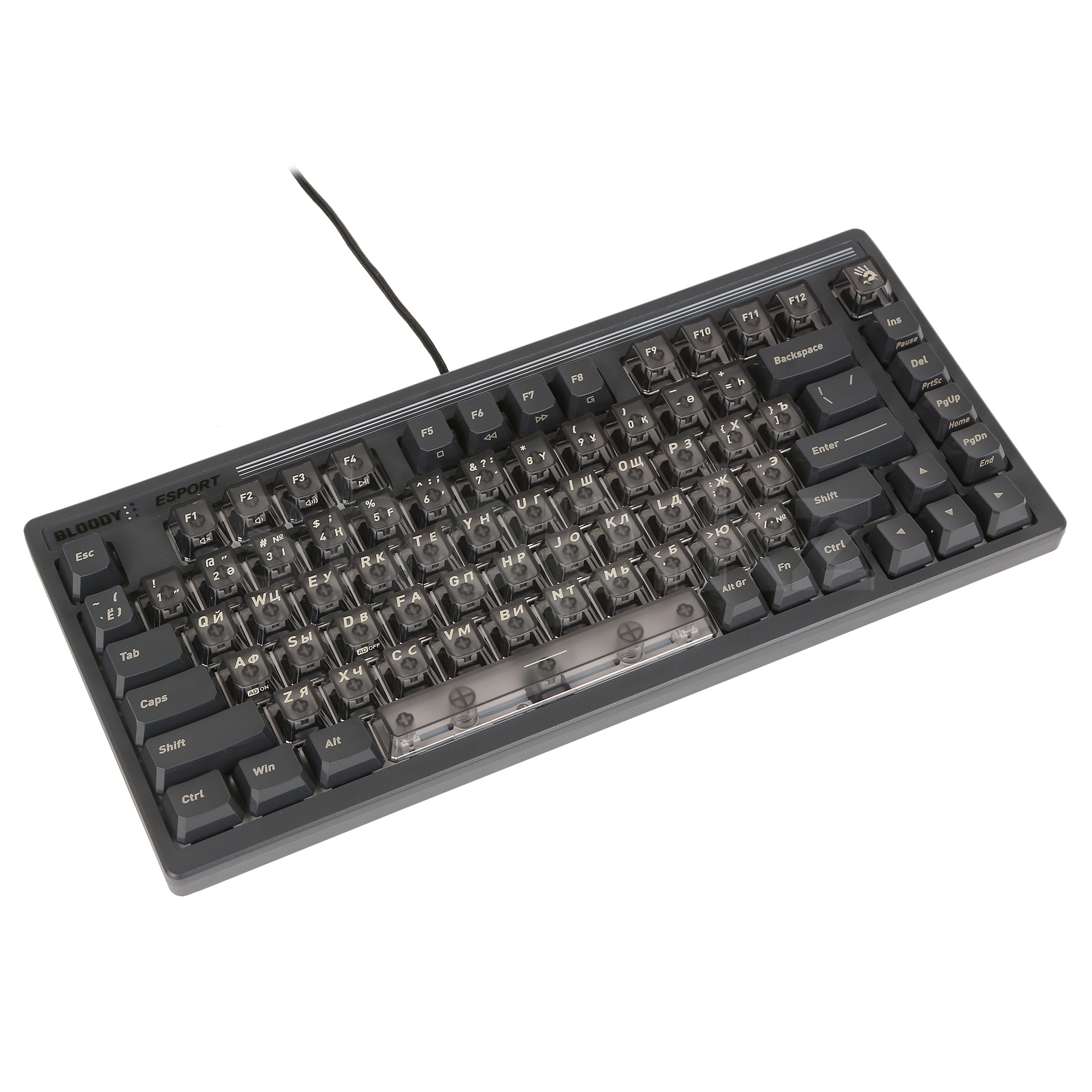 Клавиатура игровая Bloody LK72R, Sports Grey (LK72R Sports Grey) фото