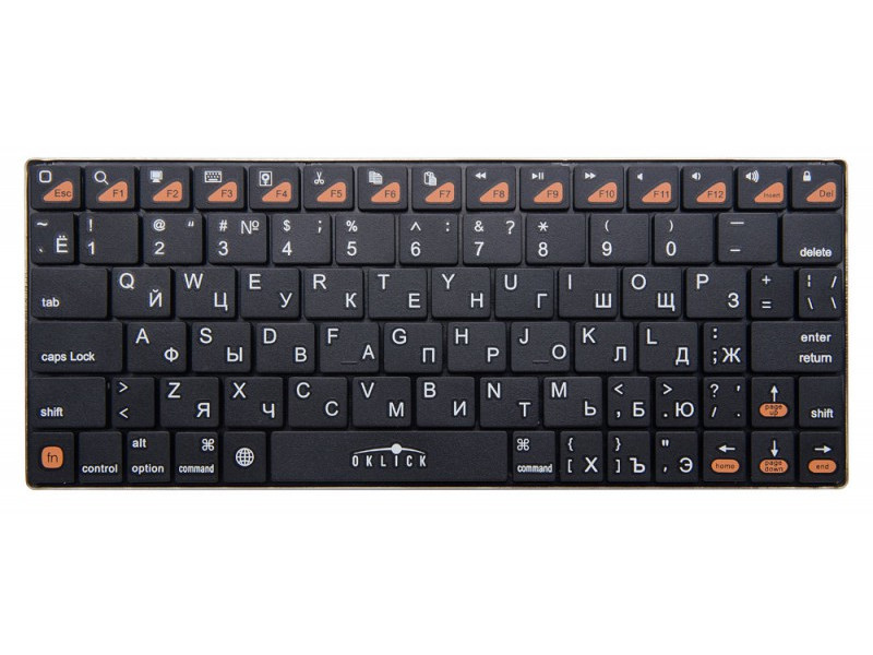 картинка Клавиатура Oklick 840S черный беспроводная BT slim от магазина itmag.kz