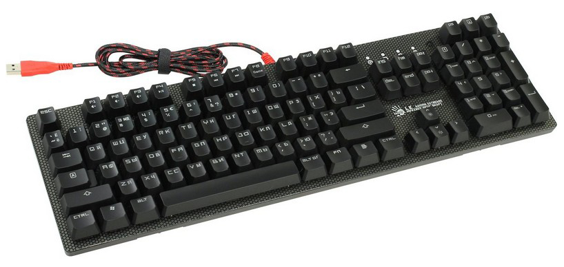 картинка Клавиатура игровая Bloody B800 NetBee <OrangeLED, USB, мех клавиатура с переключателями> от магазина itmag.kz