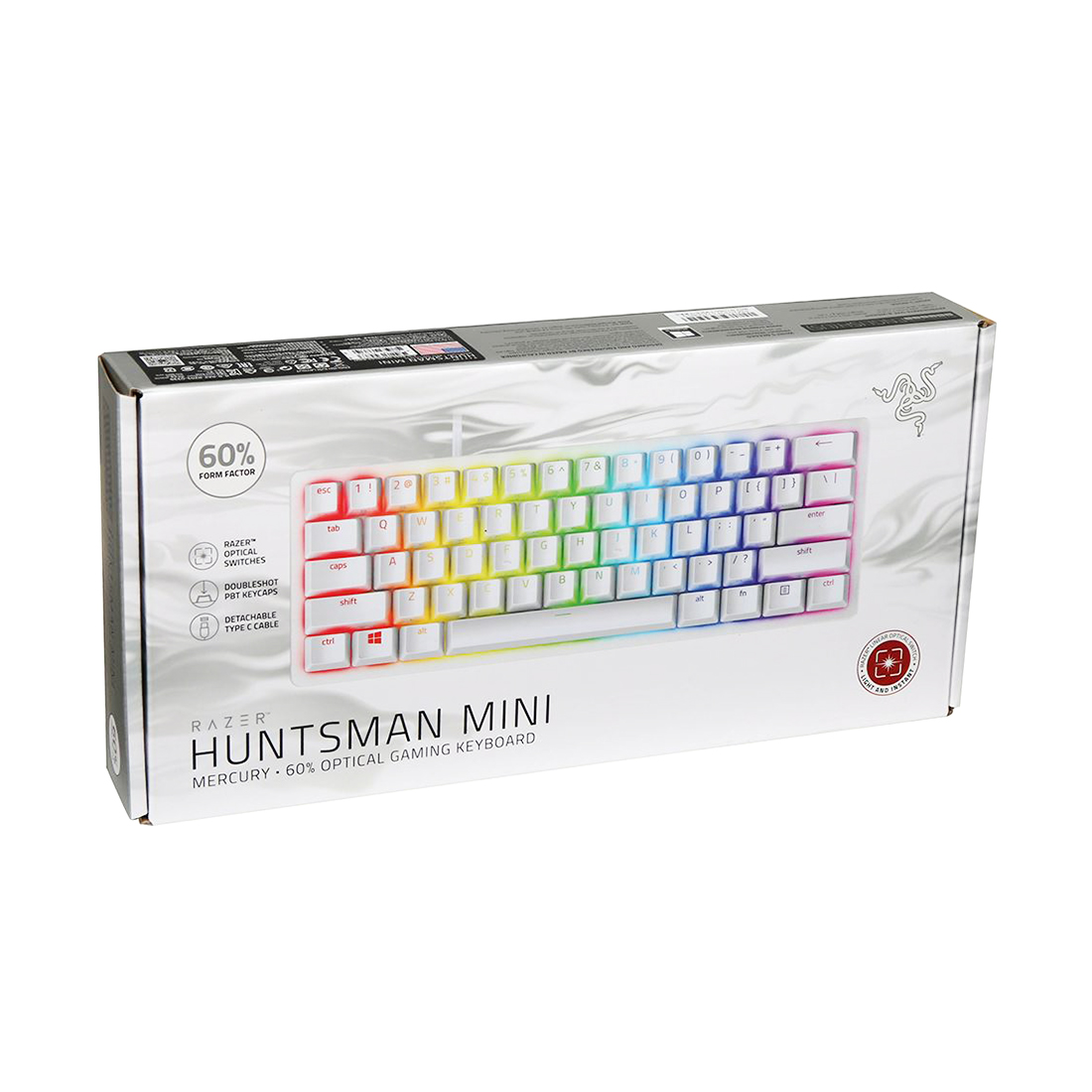 картинка Клавиатура Razer Huntsman Mini (Red Switch) - Mercury от магазина itmag.kz