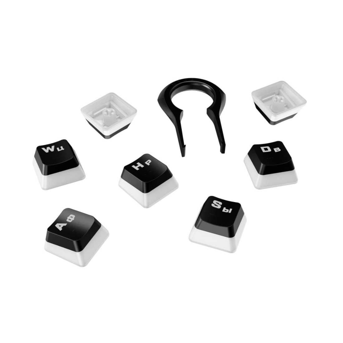 картинка Набор кнопок на клавиатуру HyperX Pudding Keycaps Full Key Set (Black) 4P5P4AX#ACB от магазина itmag.kz