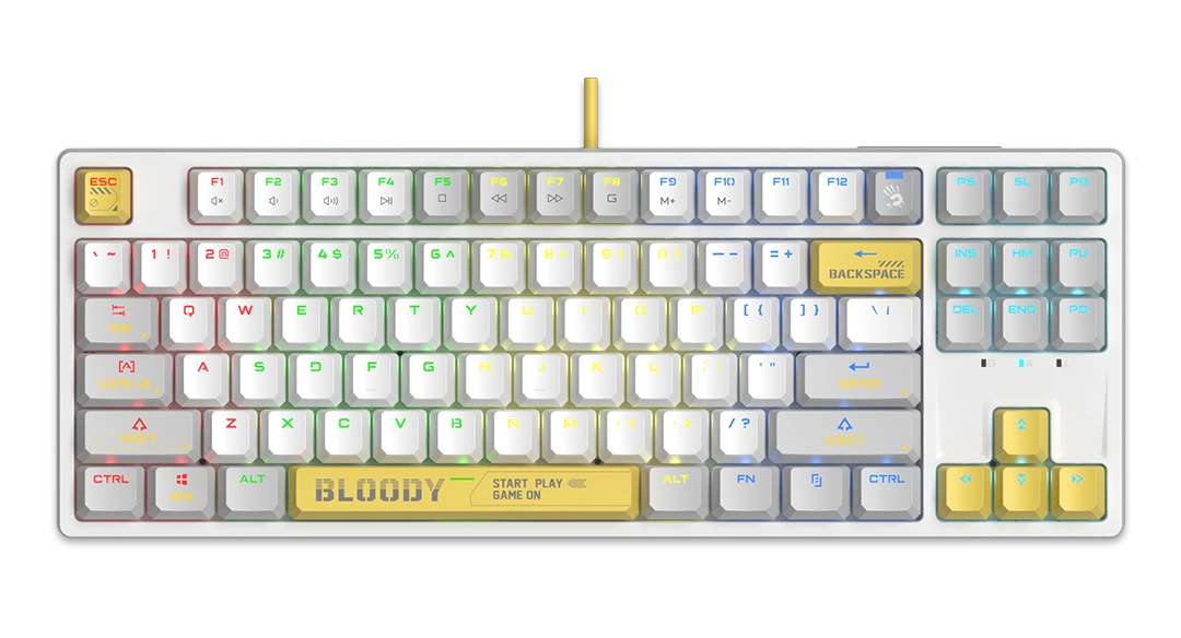 картинка Клавиатура игровая Bloody S87 WHITE от магазина itmag.kz