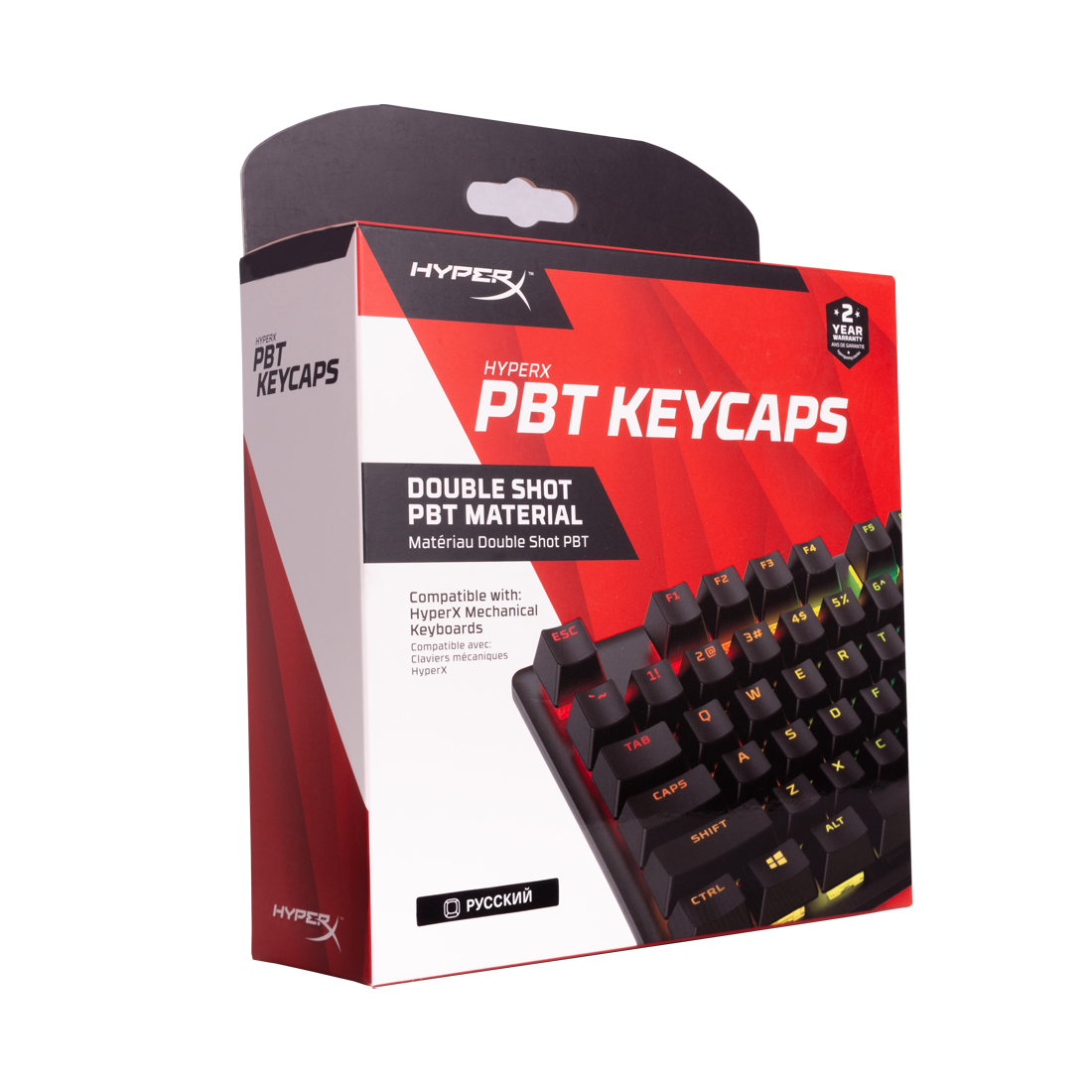 картинка Набор кнопок на клавиатуру HyperX PBT Keycaps Full Key Set (Black) 519P1AA#ACB от магазина itmag.kz