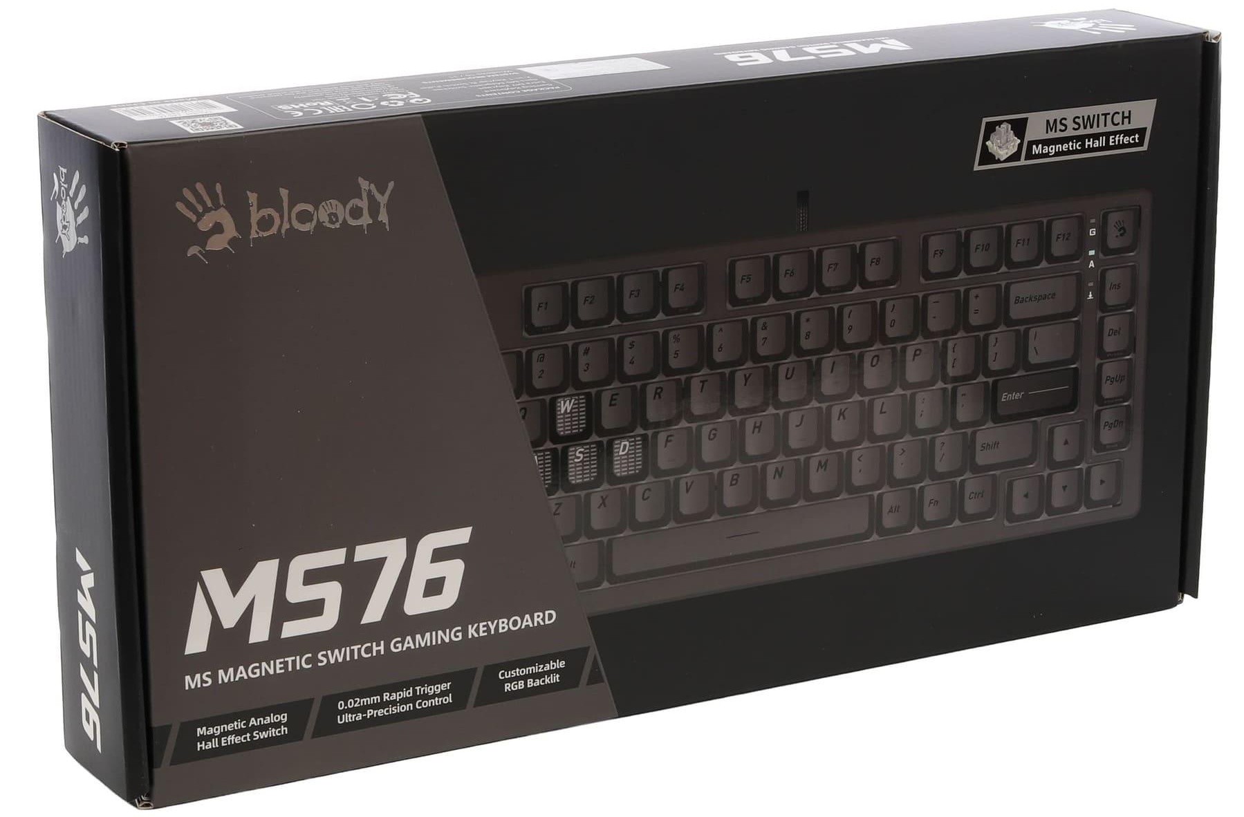 Клавиатура A4Tech Bloody MS76, MS Magnetic Switch - Iron Grey (MS76 IRON GREY) фото