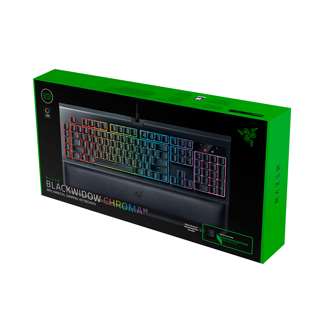 картинка Клавиатура Razer BlackWidow Chroma V2 (Green switch) от магазина itmag.kz