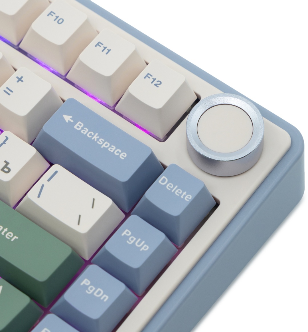 Клавиатура AULA F75, Gray Wood V3 (F75 Light Purple+Beige+Light Green) фото