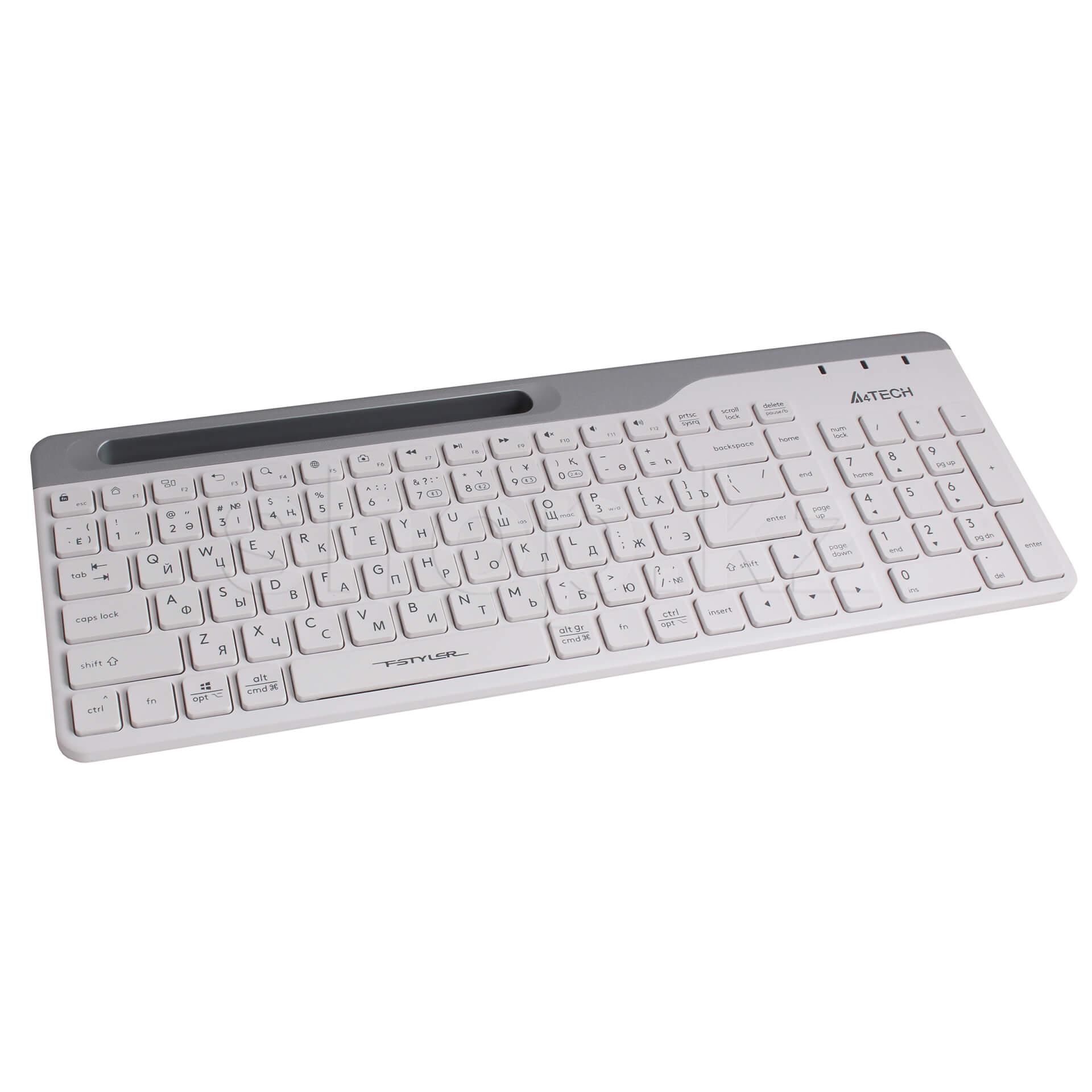 картинка Клавиатура беспроводная A4tech FBK25 White Fstyler <BT+2,4G> от магазина itmag.kz