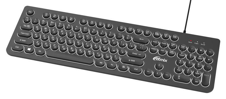 картинка Клавиатура проводная Ritmix RKB-214BL черный от магазина itmag.kz