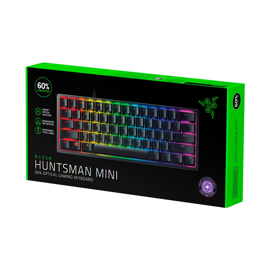 картинка Клавиатура Razer Huntsman Mini (Purple Switch) от магазина itmag.kz