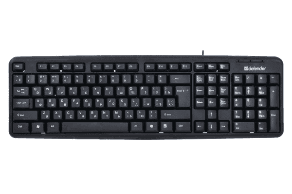 картинка Клавиатура Defender Element HB-520 B (Черный), USB, ENG/RUS/KAZ,стандарт от магазина itmag.kz
