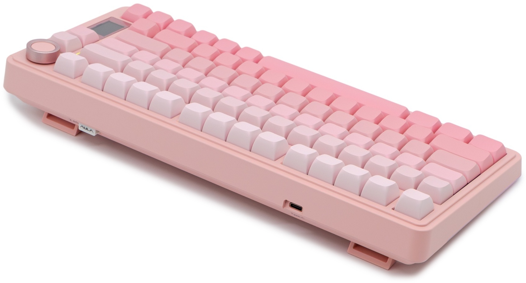 Клавиатура AULA S75 Pro Pink, Gray wood switch (S75 Pro Pink) фото