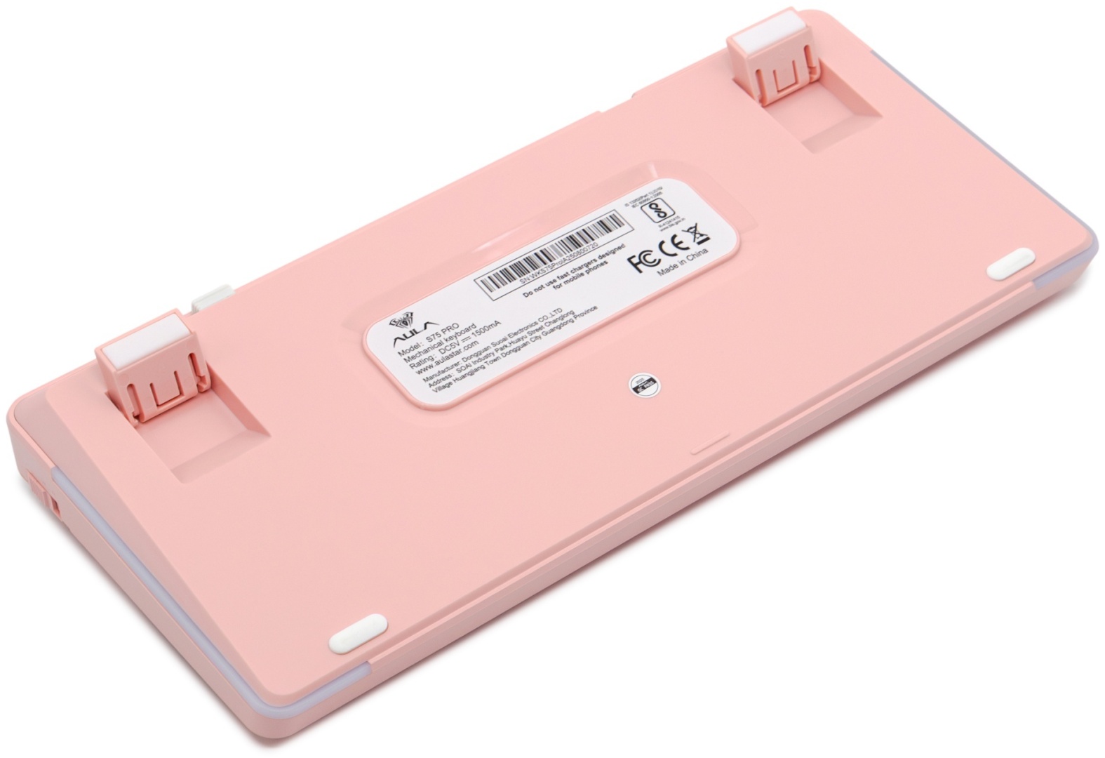 Клавиатура AULA S75 Pro Pink, Gray wood switch (S75 Pro Pink) фото