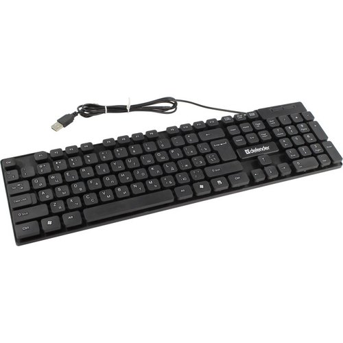 картинка Клавиатура проводная Defender Element HB-190 USB RU, черный от магазина itmag.kz
