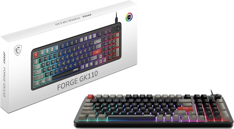 Клавиатура MSI FORGE GK110, Черный (FORGE GK110 RU) фото