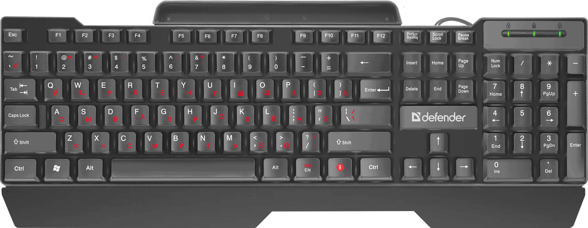 картинка Клавиатура проводная Defender Search HB-790 RU,черный от магазина itmag.kz