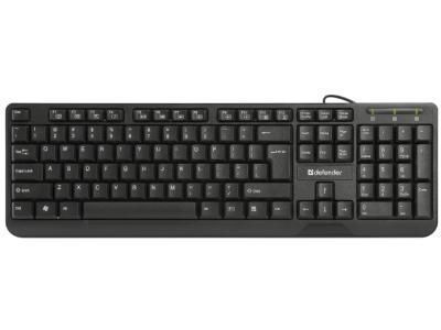 картинка Клавиатура проводная Defender OfficeMate HM-710 RU черный от магазина itmag.kz