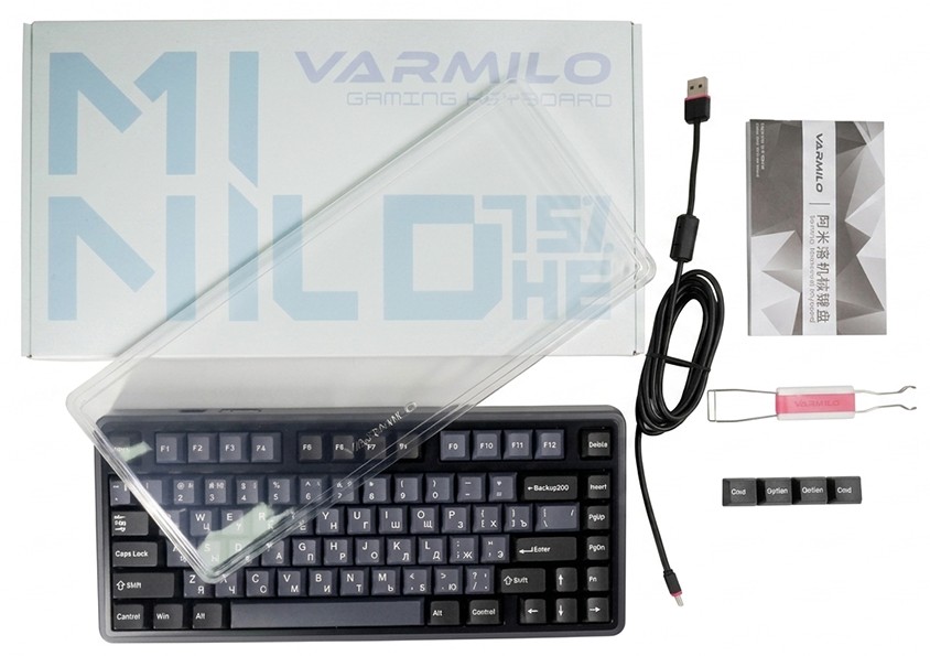 Клавиатура Varmilo Minilo Classic Black 75 HE Huano Mag Marble (A99A120K7A5A06A080/D) фото