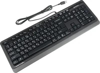 Клавиатура A4Tech Fstyler FK10, Wired, Multimedia, Grey, USB (FK10/BLACK/GREY) фото