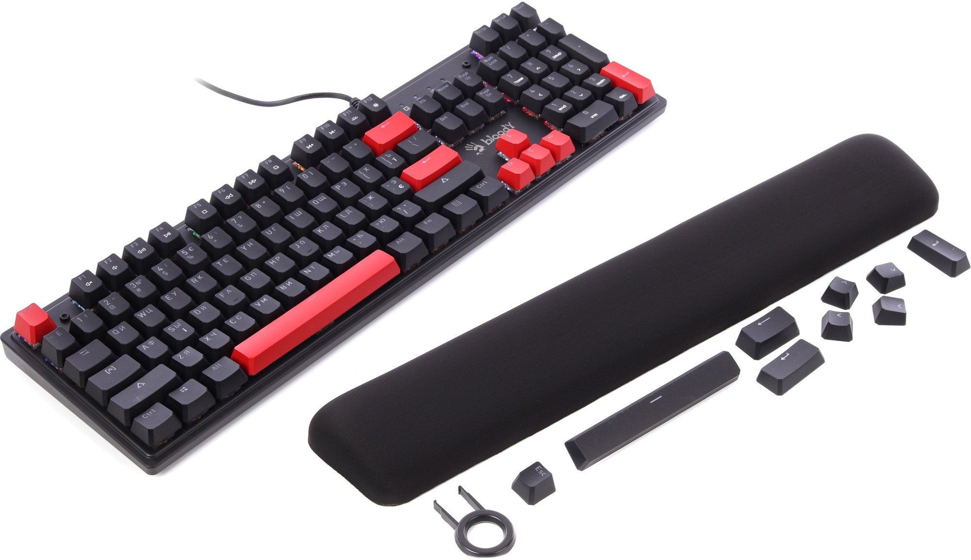Клавиатура A4Tech Bloody S525N, Fire Black (S525N FIRE BLACK) фото