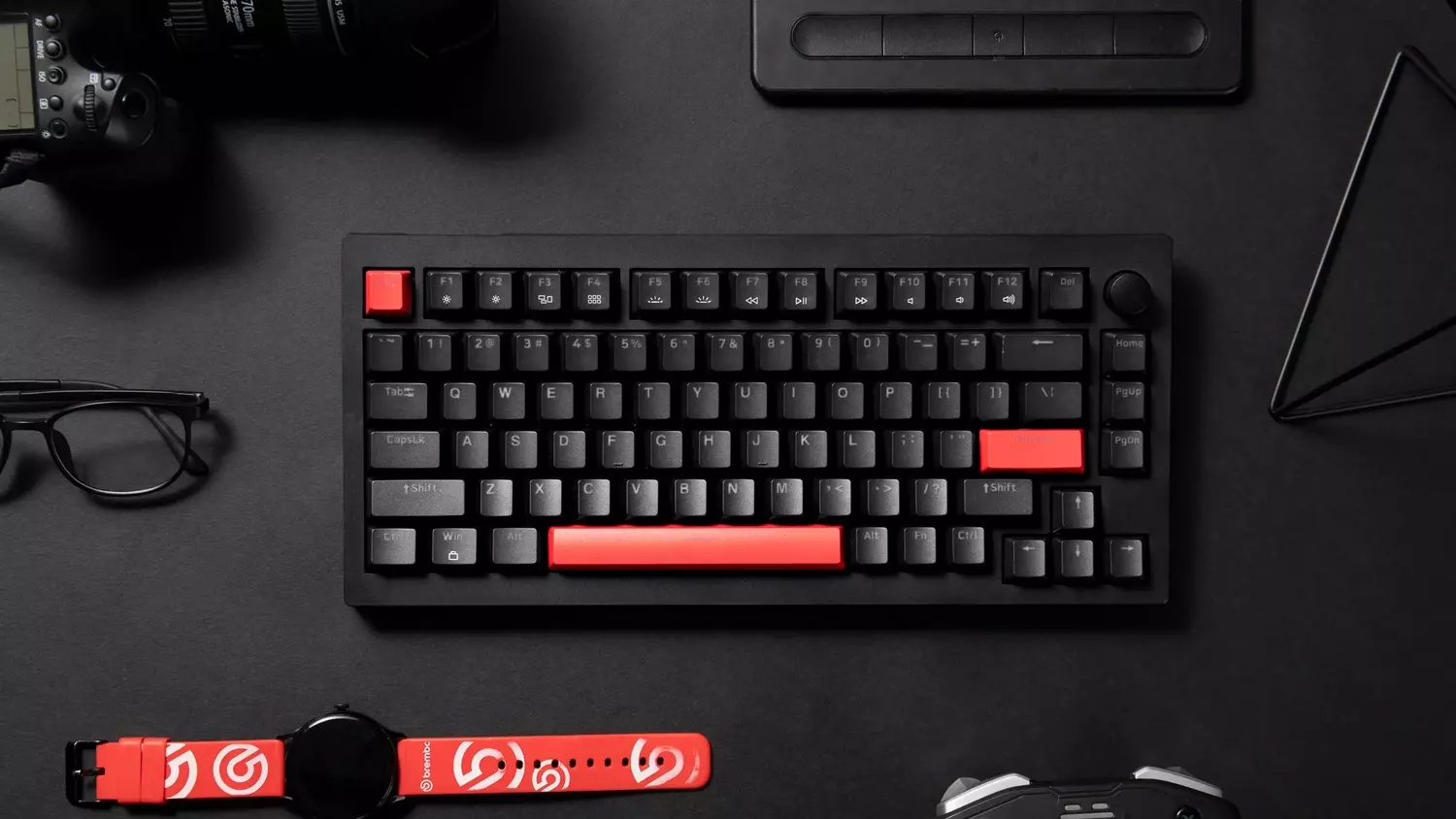 Клавиатура механическая Lemokey  X4 84Key, Keychron Red, черный (Lemokey X4, Keychron Red) фото