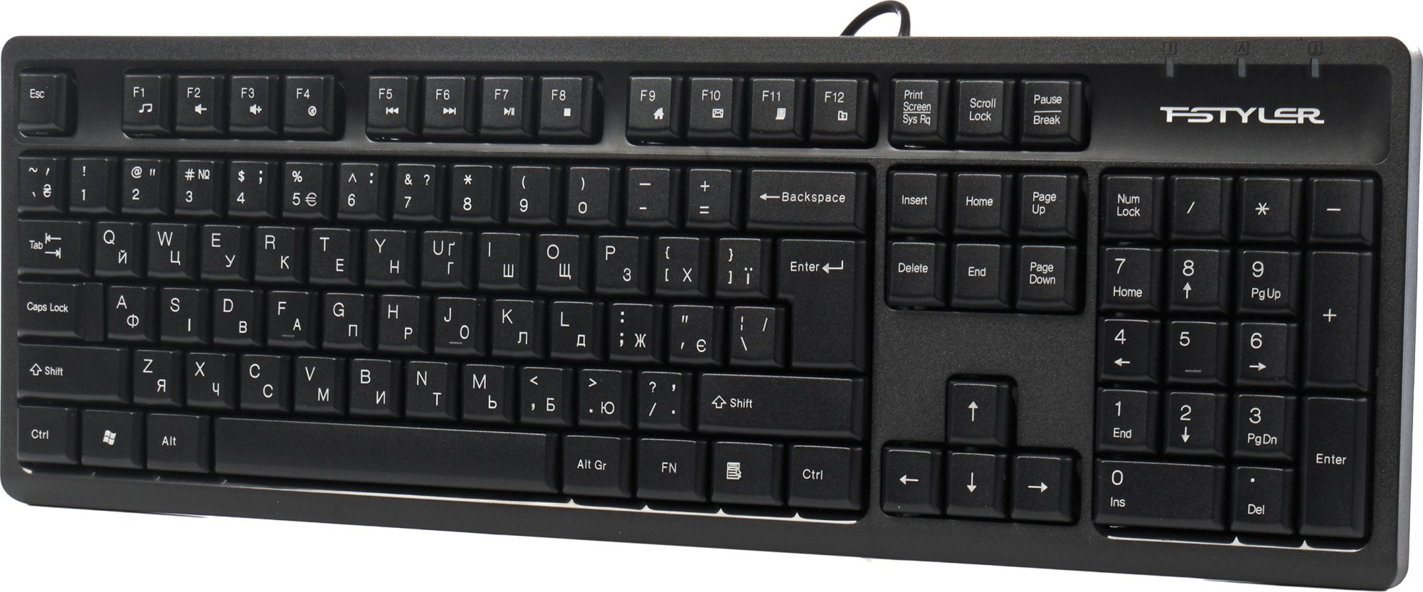 Клавиатура A4tech Fstyler FK12, Black (FK12 Black) фото