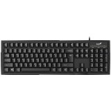 картинка Клавиатура Genius SmartKB-102, USB, 104 buttons + SmartGenius button ,12 programmable buttons, App support, hight range keycaps, classic form, cable 1.5 m. black color от магазина itmag.kz