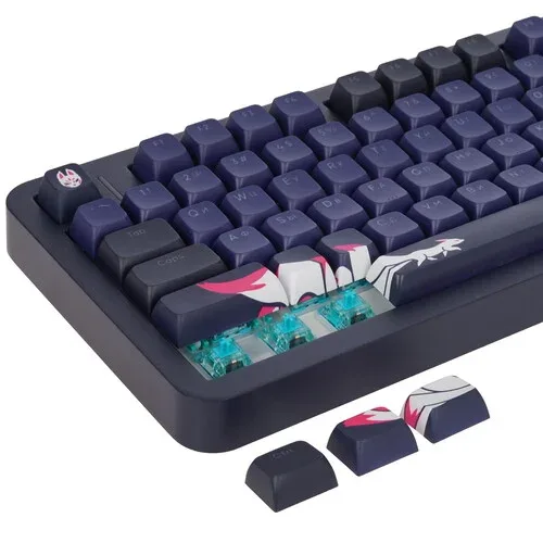 Клавиатура проводная Red Square Alumix TKL Classic Kitsune g3ms Aquamarine Black (RSQ-20051)  фото