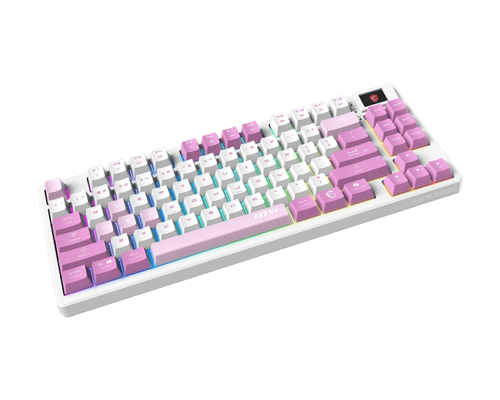 Игровая клавиатура MSI FORGE GK600 TKL WIRELESS VIOLET Белая (FORGE GK600 TKL W VIOLET RU) фото
