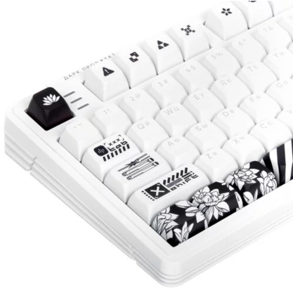 Клавиатура проводная Дарк Проджект KD87A + Numpad g3ms Moonstone White (DP-KD-87A-000102-GMS)  фото