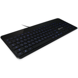 картинка CNS-HKB5RU CANYON клавиатура, цвет - черный, проводная, LED подсветка, soft touch отделка, 104 клавиши, раскладка EN/RU.. от магазина itmag.kz