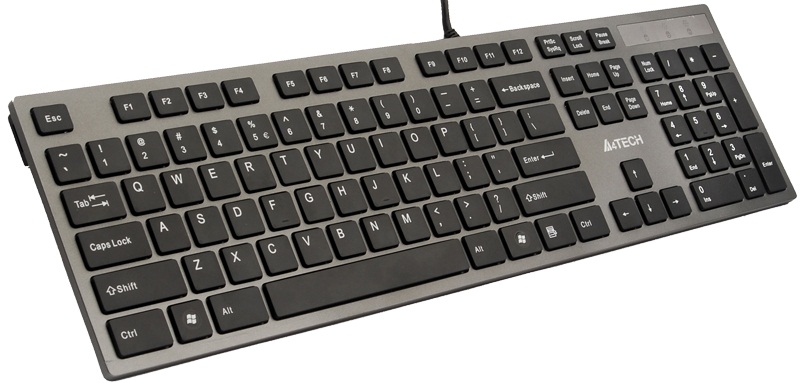 картинка Клавиатура A4tech KV-300H USB, Grey/ Black, 2 порта USB 2.0 от магазина itmag.kz