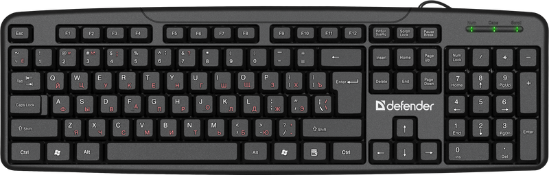 картинка Клавиатура проводная Defender Astra HB-588 RU черный от магазина itmag.kz
