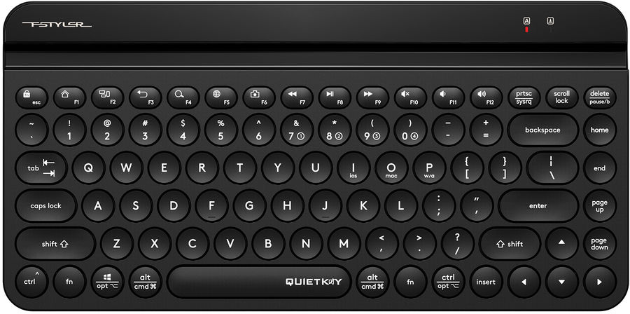 картинка Клавиатура беспроводная A4tech FBK30-Black <BT+2,4GHz, compact> от магазина itmag.kz