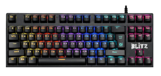 Клавиатура проводная игровая механическая Defender Blitz GK-240L RU (45240) фото