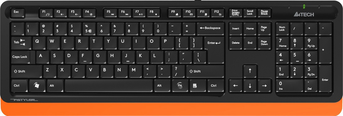 картинка Клавиатура A4tech FK-10-ORANGE Fstyler USB от магазина itmag.kz