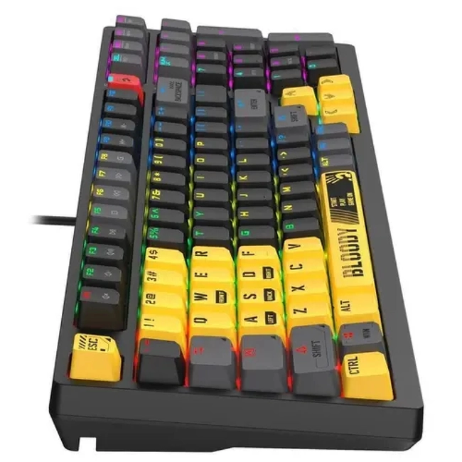 Клавиатура A4Tech Bloody S98 Sports, Lime, Multimedia, Gaming BLMS Red  USB (S98/SPORTS LIME/RED) фото