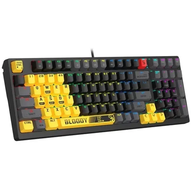 Клавиатура A4Tech Bloody S98 Sports, Lime, Multimedia, Gaming BLMS Red  USB (S98/SPORTS LIME/RED) фото