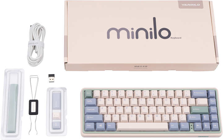 Клавиатура беспроводная Varmilo Minilo VXT67 Kailh Prestige Light (A42A046F6A5A01A039) фото