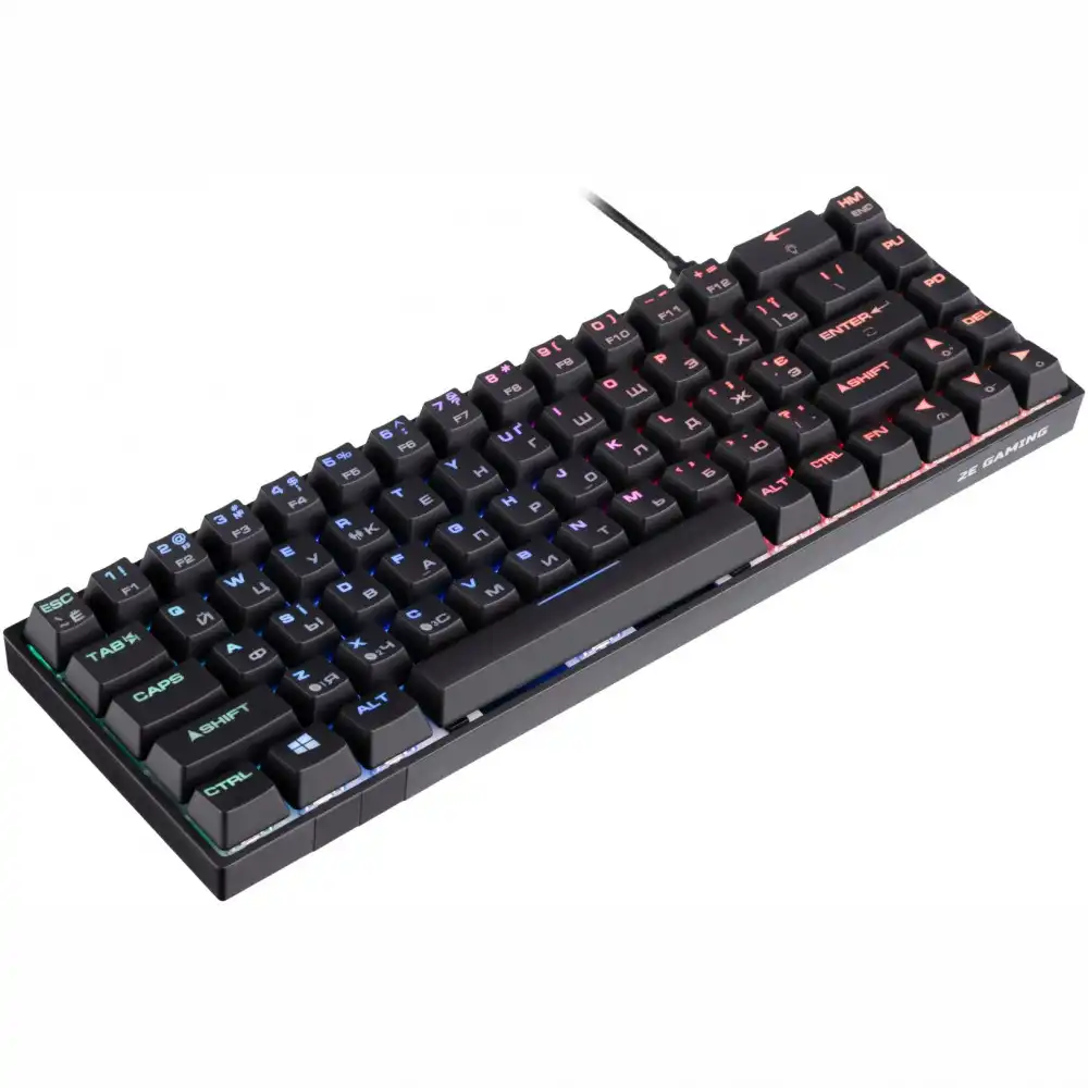 Клавиатура 2E Gaming KG380 RGB (2E-KG380UBK-BR BROWN SWITCH) фото