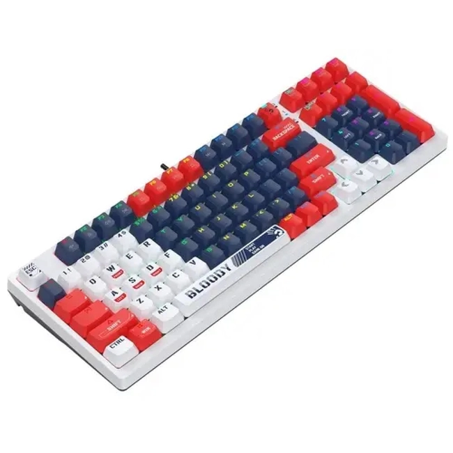 Клавиатура A4Tech Bloody S98 Sports, Navy, Multimedia, Gaming, BLMS Red USB (S98/SPORTS NAVY/RED) фото