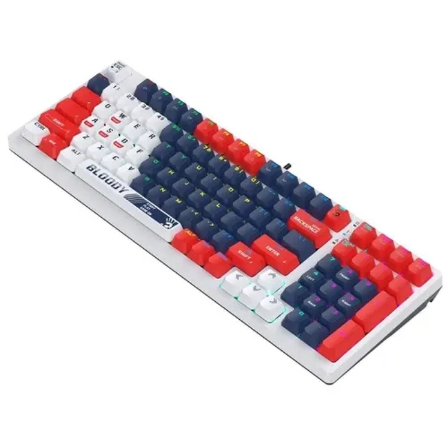 Клавиатура A4Tech Bloody S98 Sports, Navy, Multimedia, Gaming, BLMS Red USB (S98/SPORTS NAVY/RED) фото