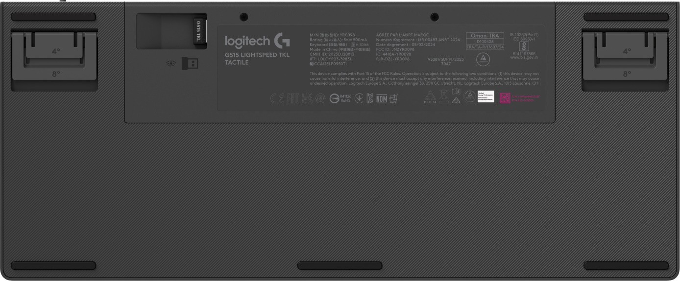 Клавиатура Logitech G515 TKL, GL Tactile switch, Черный (920-012538) фото