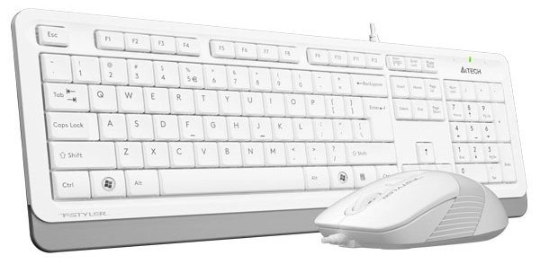 картинка Клавиатура A4Tech Fstyler F1010, White, Multimedia,Optical, 1600dpi, USB + мышь от магазина itmag.kz
