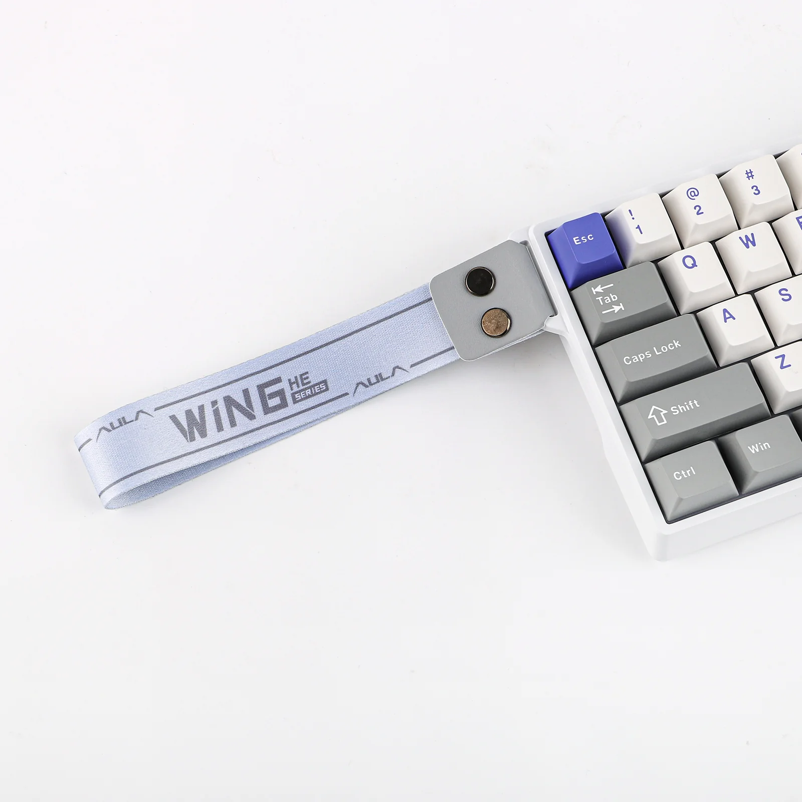 Клавиатура AULA WIN68, Magnetic, Gray Wood switch, White-Blue-Purple (WIN68HE MAX GWB) фото