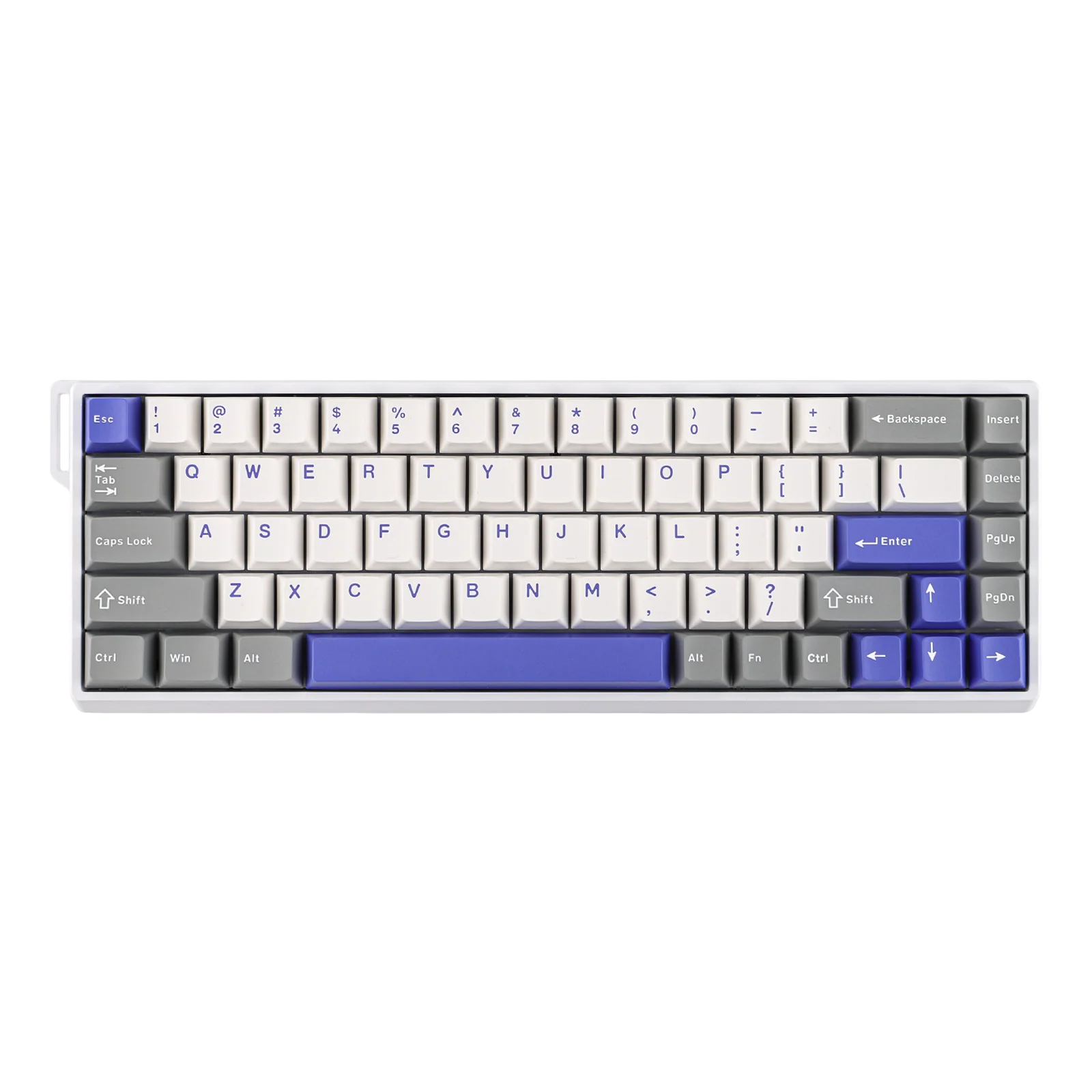 Клавиатура AULA WIN68, Magnetic, Gray Wood switch, White-Blue-Purple (WIN68HE MAX GWB) фото