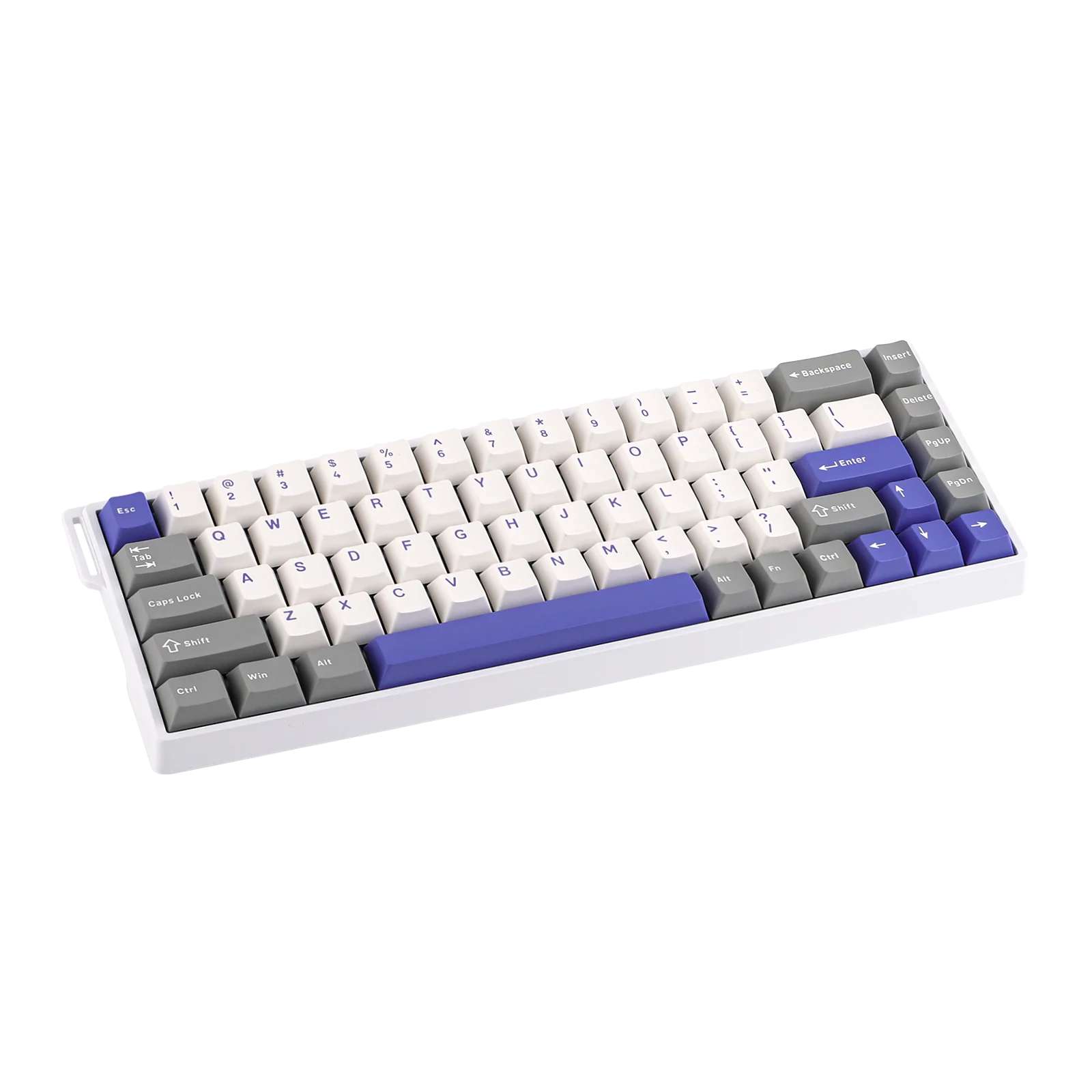Клавиатура AULA WIN68, Magnetic, Gray Wood switch, White-Blue-Purple (WIN68HE MAX GWB) фото