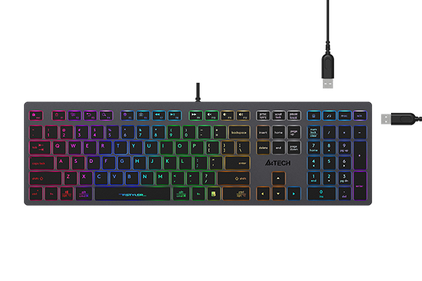 Клавиатура A4tech Fstyler FX60H-Neon-LED  (FX60H-Neon) фото
