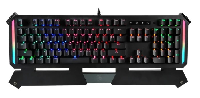 картинка Клавиатура игровая Bloody B875N <Neon-RGB, USB, мех клавиатура переключателями, 1.8M> от магазина itmag.kz